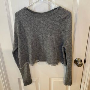 Cropped grey sweeter